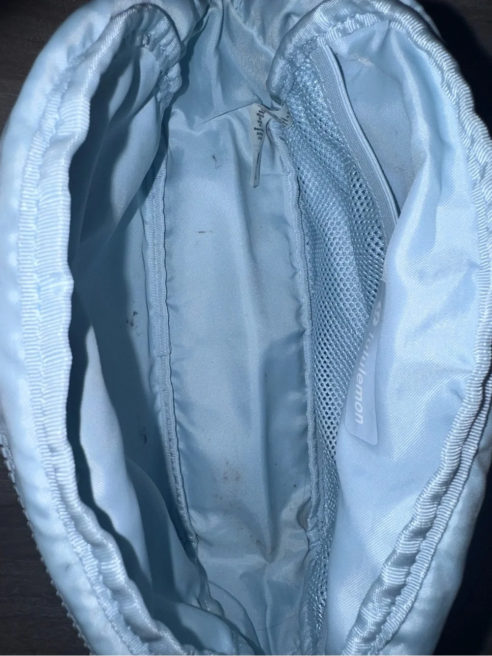 lululemon athletica Pale Blue Nylon Cosmetic Pouch